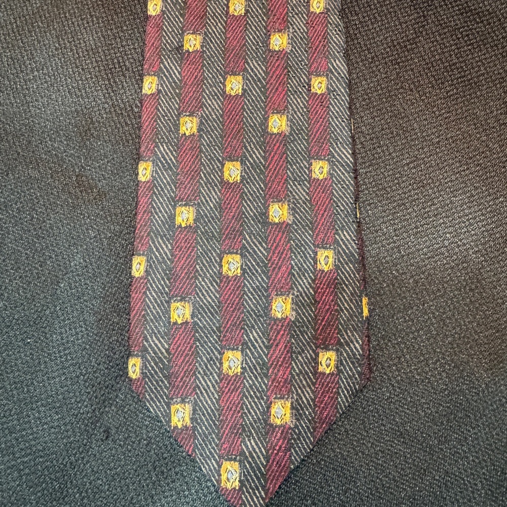 Robert Talbott Red and Gold Checkered Tie